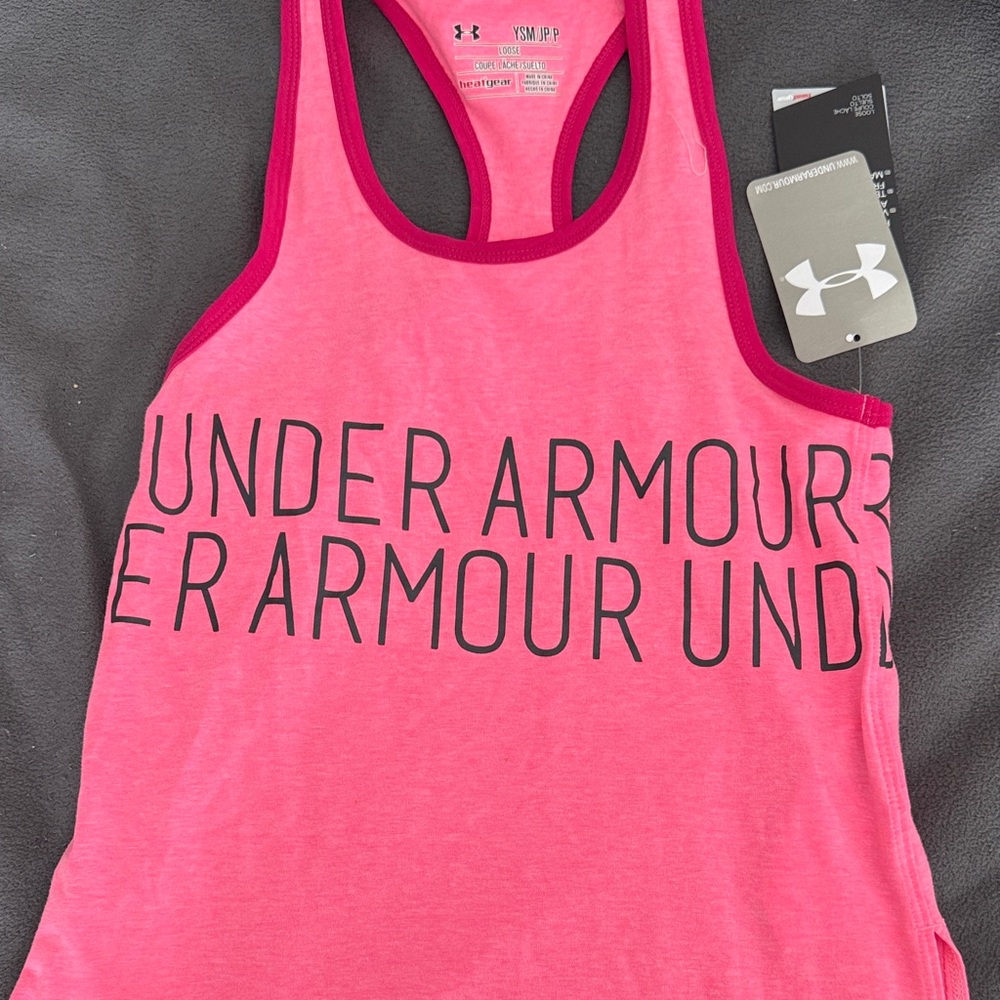 Under Armour Bright Pink Racerback Tank